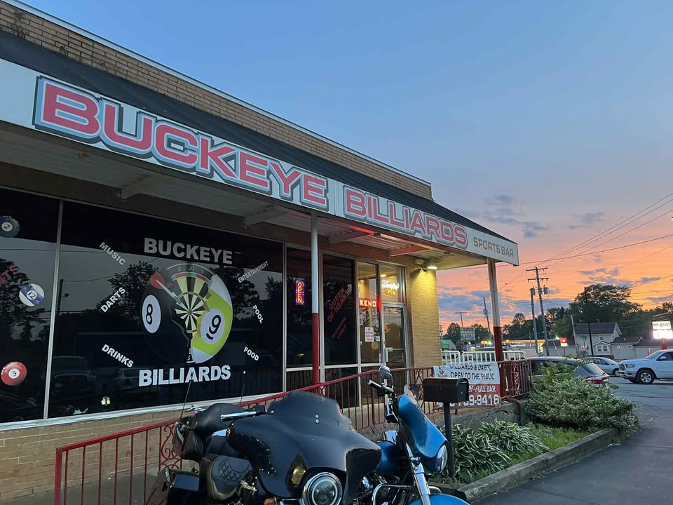 Buckeye Billiards pool hall exterior/interior